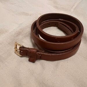 J. Crew Tan Leather Belt .5 inch width